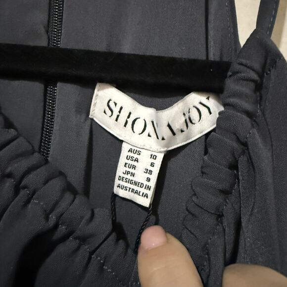 New Shona Joy High Neck Ruched Dress - Picture 4 of 6